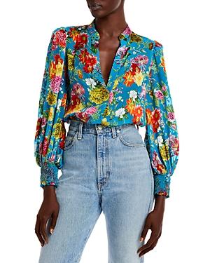 Alice+olivia Sheila Blouson Sleeve Top