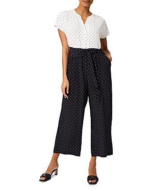 Hobbs London Caitlyn Polka Dot Cropped Jumpsuit