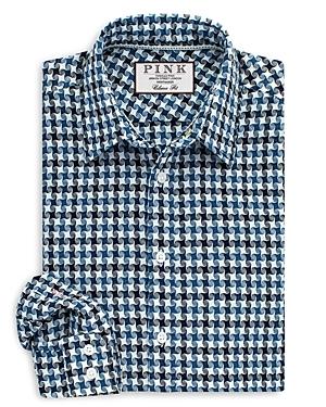 Thomas Pink Waterloo Texture Classic Fit Button Cuff Shirt