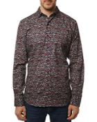 Robert Graham Canemah Brushed Cotton Floral Print Tailored Fit Button Down Shirt