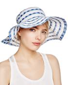 Bettina Packable Two-tone Ribbon Floppy Hat