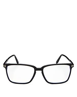 Tom Ford Men's Round Blue Light Glasses, 49mm
