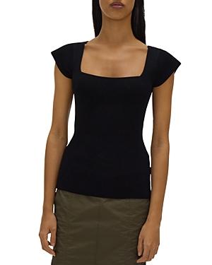 Helmut Lang Contour Ribbed Knit Top