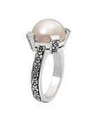Stephen Dweck White Mabe Cultured Freshwater Pearl Ring