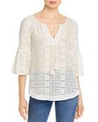 Johnny Was Timbra Tie Neck Blouse