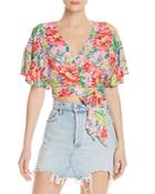 Lost And Wander Mai Tai Floral Print Wrap Top