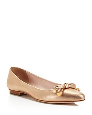 Kate Spade New York Emma Metallic Bow Flats