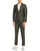 Boss Hanry Wool/silk/linen Melange Slim Fit Suit