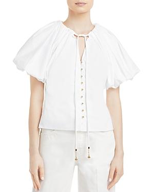 Lanvin Short Balloon Sleeve Top