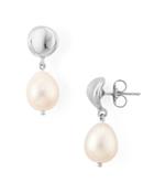 Bloomingdale's Cultured Freshwater Pearl Round Drop Earrings In Sterling Silver - 100% Exclusive