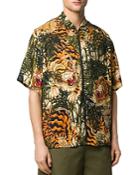 Dsquared2 Tiger-print Slim-fit Shirt