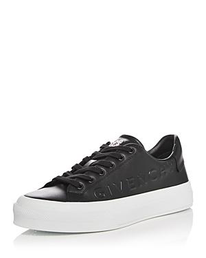 Givenchy Men's Lace Up Embossed City Sport Sneakers