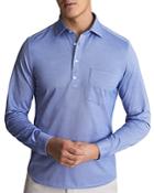 Reiss Lawer Fine Jersey Long Sleeve Polo Shirt