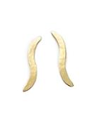 14k Yellow Gold Soft Curve Ear Climbers