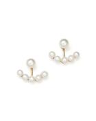 Mateo 14k Yellow Gold Floating Cultured Freshwater Pearl Ear Jackets