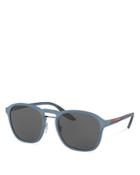 Prada Brow Bar Round Sunglasses, 53mm