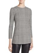 Theory Lauret Plaid Top