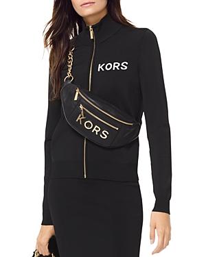 Michael Michael Kors Embroidered Stretch Track Jacket