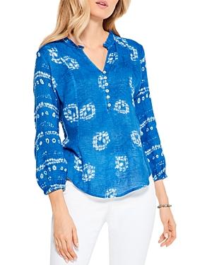 Nic And Zoe Pacific Skies Three Quarter Length Sleeve Top