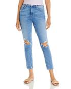 Paige Sarah Slim Cropped Jeans In Noladest