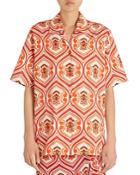 Etro Printed Camp Shirt