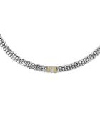 Lagos 18k Gold And Sterling Silver Diamond Lux Necklace, 18