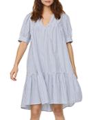 Vero Moda Palmer Organic Cotton Puff Sleeve Mini Dress
