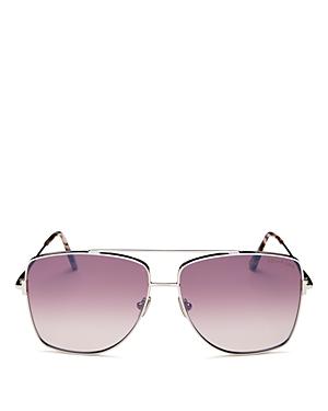 Tom Ford Women's Reggie Brow Bar Aviator Sunglasses, 61mm