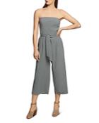 1.state Strapless Checked Jumpsuit