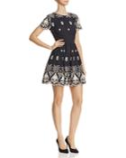 Alice + Olivia Nigel Lace Fit-and-flare Dress