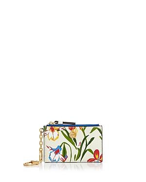 Tory Burch Robinson Floral Leather Card Case