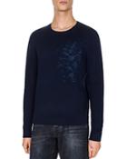 The Kooples Merino Embroidered Sweater