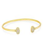 Kendra Scott Grayson Cubic Zirconia Cuff Bracelet In 14k Gold Plate