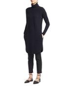 Whistles Soft Funnel Neck Cashmere Sweater Dress