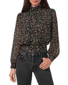 1.state Floral Print Cropped Top