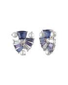 Carolee Stone Cluster Clip-on Earrings