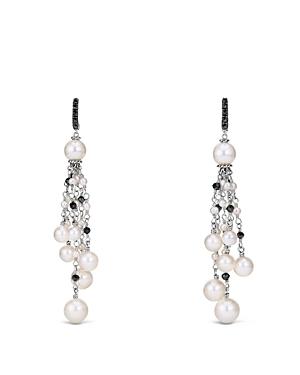 David Yurman Solari Fringe Earrings With Cultured Freshwater Pearls And Black Spinel