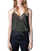 Zadig & Voltaire Christy Illusion Neck Camisole
