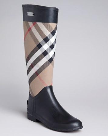 Burberry Rain Boots - Clemence Check