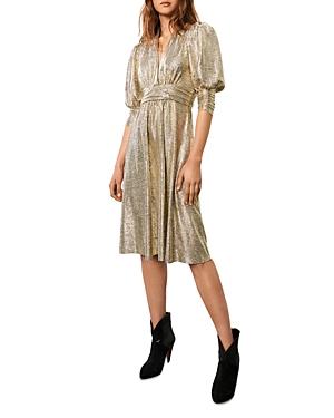 Ba & Sh Roza Metallic Dress