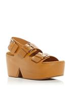 Clergerie Women's Elva Slingback Platform Wedge Sandals