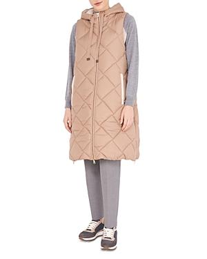 Peserico Reversible Hooded Down Midi Vest