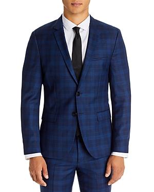 Hugo Arti Blue Plaid Extra Slim Fit Suit Jacket