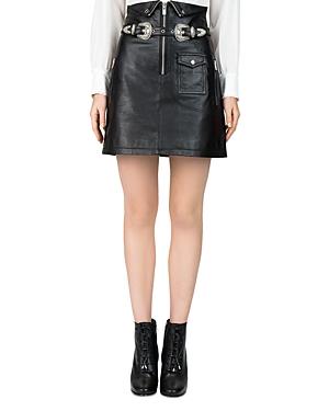 The Kooples High-waisted Leather Skirt