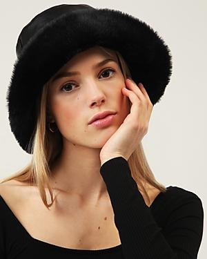 Charlotte Simone Billie Faux-fur-lined Bucket Hat