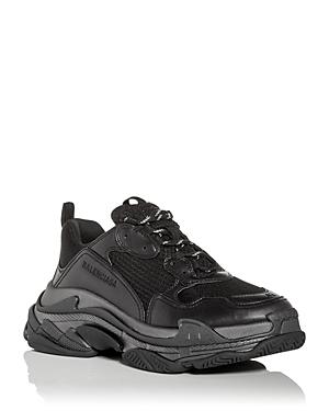 Balenciaga Men's Triple S Metallic Low Top Sneakers