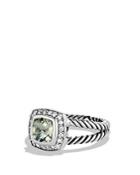 David Yurman Petite Albion Ring With Prasiolite & Diamonds