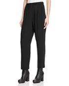 Eileen Fisher Petites Silk Straight Ankle Pants
