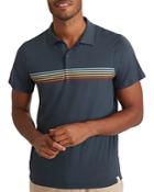 Marine Layer Chest Stripe Sport Polo Shirt