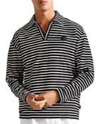 Ted Baker Clevely Long Sleeve Striped Polo